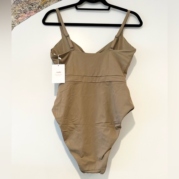 NWT ANDIE The Samoa One-Piece Swimsuit olive beige medium large - Picture 5 of 5